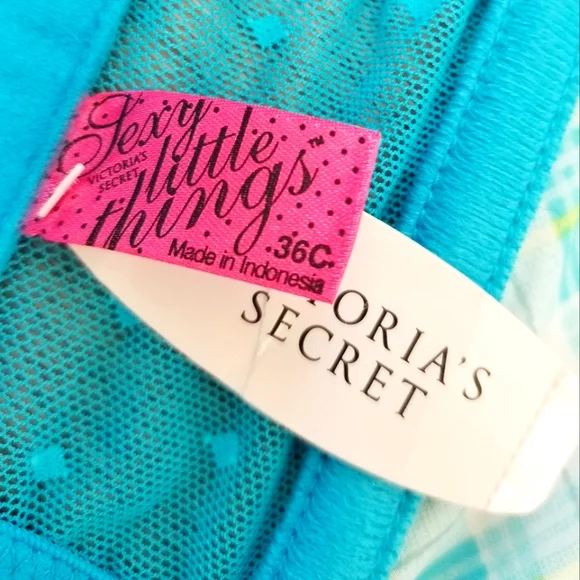 Victoria's Secret Vintage Sexy Little Things Blue Plaid Ruffle Bustier Bra NWT - Picture 10 of 16